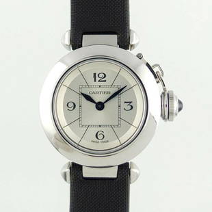 Cartier Miss Pasha W3140025 Quartz Silver Dial SS Leather Ladies Watch: Cartier Miss Pasha W3140025 Quartz Silver Dial SS Leather Ladies Watch Brand: Cartier Type: Wristwatch Department: Womens Pre-Owned The BIDHAUS Guarantee: All items in this auction are guaranteed