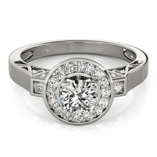 1.75 ctw Certified VS/SI Diamond Halo Ring 18k White Gold: 1.75 ctw Certified VS/SI Diamond Halo Ring 18k White Gold 1.75 ctw Certified VS/SI Diamond Halo Ring 18k White Gold Designer Brand Luxury Jewelrymade in the USA Suggested Retail Price: $25600