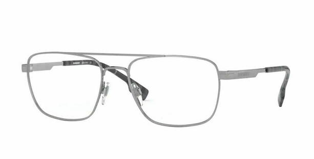 BURBERRY BE1340 1003 Gunmetal Rectangle Men's 56 mm: BURBERRY BE1340 1003 Gunmetal Rectangle Men's 56 mm Brand: Burberry Department: Men Type: Eyeglasses Frame Color: Silver Style: Rectangle New The BIDHAUS Guarantee: All items in this auction are