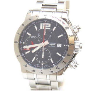 Longines Admiral Chrono Automatic SS L3.670.4 Black Stainless Steel: Longines Admiral Chrono Automatic SS L3.670.4 Black Stainless Steel Brand: LONGINES Type: Wristwatch Department: mens Pre-Owned The BIDHAUS Guarantee: All items in this auction are guaranteed