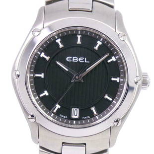 EBEL Classic Sports A281351 Quartz Stainless Steel Black Ladies Watch: EBEL Classic Sports A281351 Quartz Stainless Steel Black Ladies Watch Brand: Ebel Type: Wristwatch Department: Ladies Pre-Owned The BIDHAUS Guarantee: All items in this auction are guaranteed
