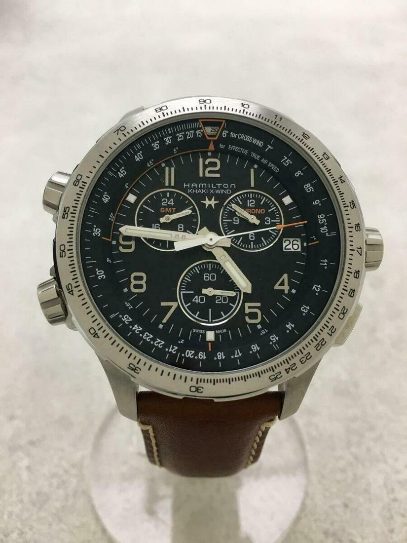 HAMILTON Khaki Aviation H779120 X-WIND Chronograph Quartz Black Mens Watch: HAMILTON Khaki Aviation H779120 X-WIND Chronograph Quartz Black Mens Watch Brand: Hamilton Type: Wristwatch Department: Mens Pre-Owned The BIDHAUS Guarantee: All items in this auction are guaranteed a