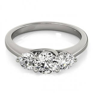 2 ctw Certified VS/SI Diamond 3 Stone Solitaire Ring 14k White Gold: 2 ctw Certified VS/SI Diamond 3 Stone Solitaire Ring 14k White Gold 2 ctw Certified VS/SI Diamond 3 Stone Solitaire Ring 14k White Gold Designer Brand Luxury Jewelrymade in the USA Suggested