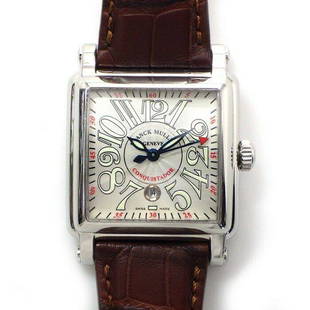 Franck Muller Conquistador Cortez 10000LSC Automatic Leather Unisex: Franck Muller Conquistador Cortez 10000LSC Automatic Leather Unisex Brand: Franck Muller Type: Wristwatch Department: Unisex Pre-Owned The BIDHAUS Guarantee: All items in this auction are