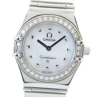 Omega Constellation Mini 1466.63 Quartz White Shell Dial Ladies Watch: Omega Constellation Mini 1466.63 Quartz White Shell Dial Ladies Watch Brand: Omega Type: Wristwatch Department: Ladies Pre-Owned The BIDHAUS Guarantee: All items in this auction are guaranteed