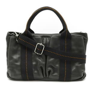 HERMES Hermes Caravan Horizontal PM Handbag 2WAY Shoulder Bag Voderma Leather Black: HERMES Hermes Caravan Horizontal PM Handbag 2WAY Shoulder Bag Voderma Leather Black Brand: Hermes Line: Caravan Horizontal Type: Handbag Shoulder bag Material: Veau Derma Veau Derma: Color: