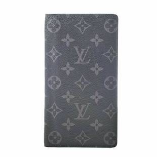 LOUIS VUITTON eclipse Portofeuil Brothers bi-fold wallet black PVC leather: LOUIS VUITTON eclipse Portofeuil Brothers bi-fold wallet black PVC leather Brand: Louis Vuitton Line: Monogram Eclipse Type: Long wallet (bi-fold) Gender: Men Material: PVC PVC: Color: Black 