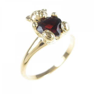 STAR JEWELRY Garnet Ring: STAR JEWELRY Garnet Ring Brand: STAR JEWELRY Style: Ring Material: K18 Yellow Gold Gender: Ladies Size: 8.0 (JPN size) Accessories: No accessories Main Stone: Garnet ActualSize: Max W: 10.0mm