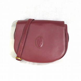 Cartier Mastline L1000005 Bag Shoulder Ladies: Cartier Mastline L1000005 Bag Shoulder Ladies Brand: Cartier Line: Must Type: Shoulder bag Gender: Women Material: Leather Leather: Leather/Fur Type: Calfskin Color: Bordeaux Size (HxWxD):