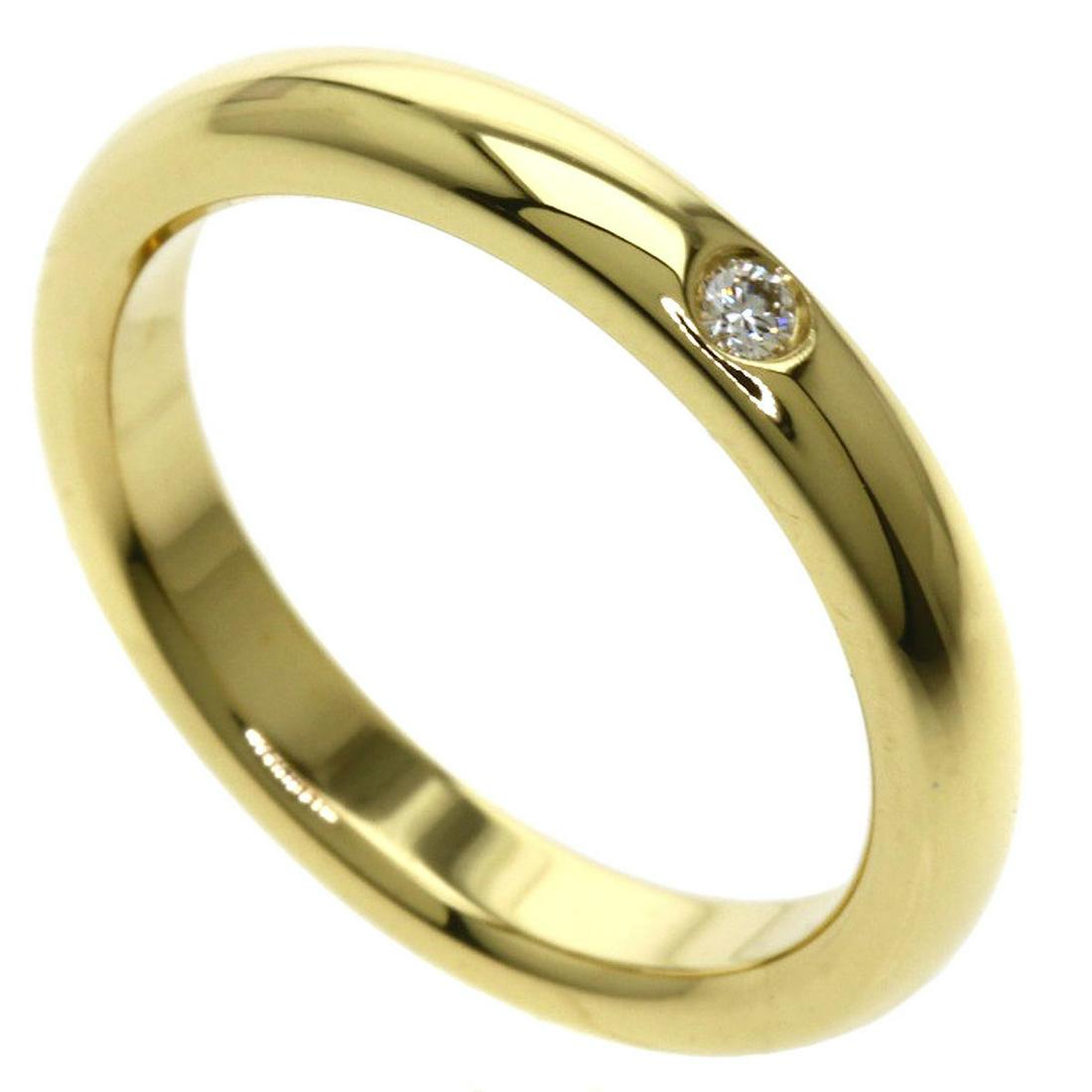 Tiffany Stacking Band Diamond Ring / K18 Yellow Gold Ladies TIFFANY & Co.: Tiffany Stacking Band Diamond Ring / K18 Yellow Gold Ladies TIFFANY & Co. Brand: Tiffany Gender: Women Color: Yellow gold Material: Yellow gold (18K) Stone: Diamond US Size: 4.5 Width: 2.7mm / 0.11 We