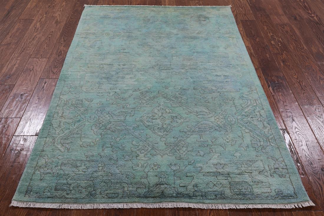 4' 2" X 6' 2" Overdyed Full Pile Handmade Rug: 4' 2" X 6' 2" Overdyed Full Pile Handmade Rug Design: Floral Exact Size: 4\ 2 X 6\ 2 Style: Overdyed Foundation: Cotton Pile: Wool Weave: Hand-knotted Age: New The BIDHAUS Guarantee: All items in this