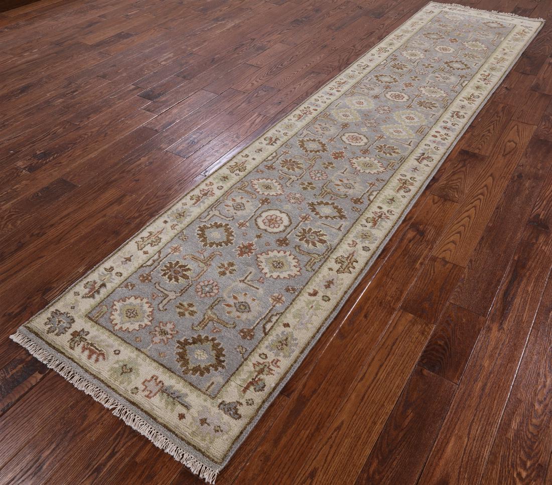 2' 8" X 12' 0" Runner Turkish Oushak Handmade Wool Rug: 2' 8" X 12' 0" Runner Turkish Oushak Handmade Wool Rug Design: Traditional Exact Size: 2\ 8 X 12\ 0 Style: Oushak Foundation: Cotton Pile: Wool Weave: Hand-knotted Age: New The BIDHAUS Guarantee: All