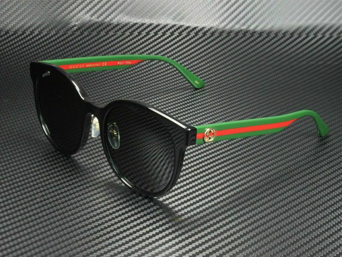 GUCCI GG0416Sk 002 Round Oval Black Grey Women's Sunglasses 55: GUCCI GG0416Sk 002 Round Oval Black Grey Women's Sunglasses 55 Lens Material: Plastic Country/Region Of Manufacture: Italy Brand: Gucci Frame Color: Black Department: Women Type: Sunglasses Model: Guc