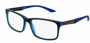 PUMA PU0074O 006 Blue Rectangle Square Men's 56 mm: PUMA PU0074O 006 Blue Rectangle Square Men's 56 mm Brand: Puma Department: Boys Frame Color: Blue Style: Rectangle Type: Eyeglasses New The BIDHAUS Guarantee: All items in this auction are guaranteed 