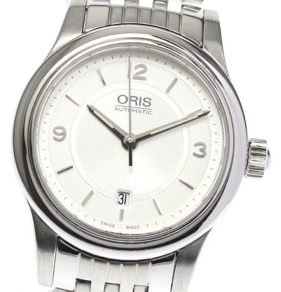 Oris Classic Date 7650-40 Automatic Stainless Silver Dial Ladies Watch: Oris Classic Date 7650-40 Automatic Stainless Silver Dial Ladies Watch Brand: Oris Type: Wristwatch Department: Womens Pre-Owned The BIDHAUS Guarantee: All items in this auction are guaranteed authent