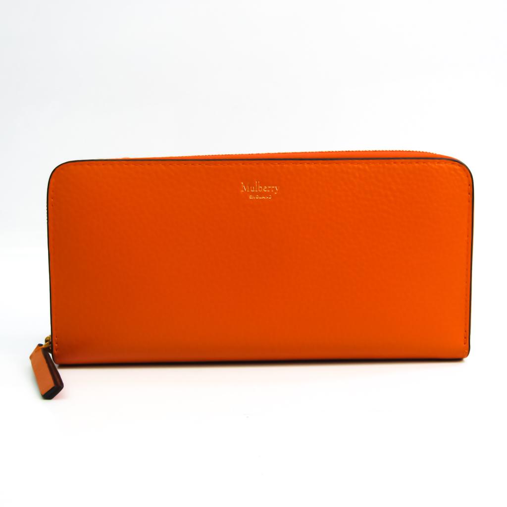 Mulberry Unisex Leather Long Wallet (bi-fold) Orange: Mulberry Unisex Leather Long Wallet (bi-fold) Orange Brand: Mulberry Country of Origin: Vietnam Type: Long wallet (bi-fold) Gender: Unisex Material: Leather Leather: Color: Orange Closure: Zipper Inne