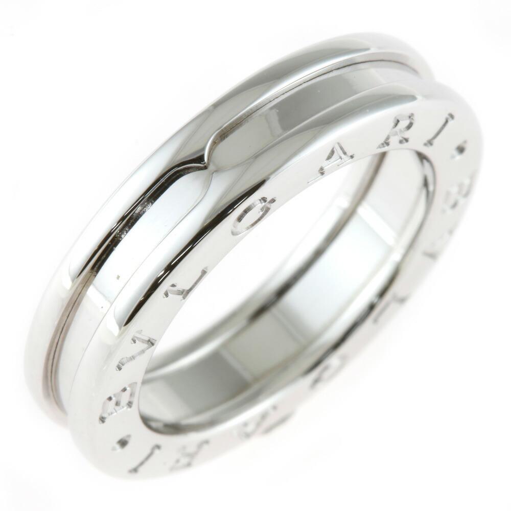 BVLGARI K18WG Ring B-zero.1 B Zero One 1 Band No. 9 # 49 Silver Ladies 18K K18 White Gold: BVLGARI K18WG Ring B-zero.1 B Zero One 1 Band No. 9 # 49 Silver Ladies 18K K18 White Gold Brand: Bvlgari Line: B.zero1 Country of Origin: Italy Number in Pack: 1 Type: Band ring Gender: Women Color: S