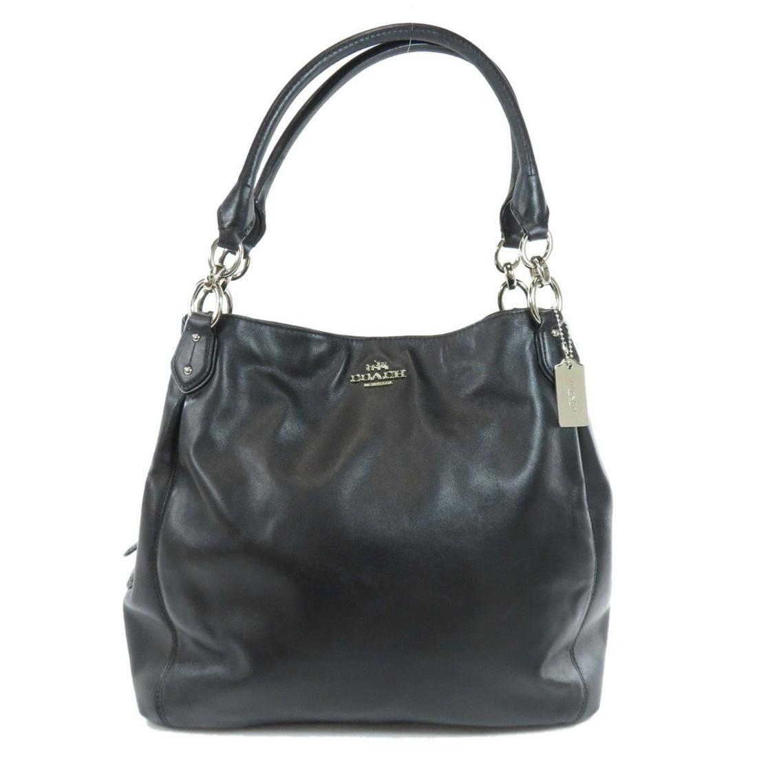 Coach F33393 Tote Bag Calf Ladies COACH: Coach F33393 Tote Bag Calf Ladies COACH Brand: Coach Model: F33393 logo tote bag Type: Tote bag Gender: Women Color: Black Outer Pocket: Zipper pocket Zipper pocket: Size (HxWxD): 32cm x 34cm x 11cm /