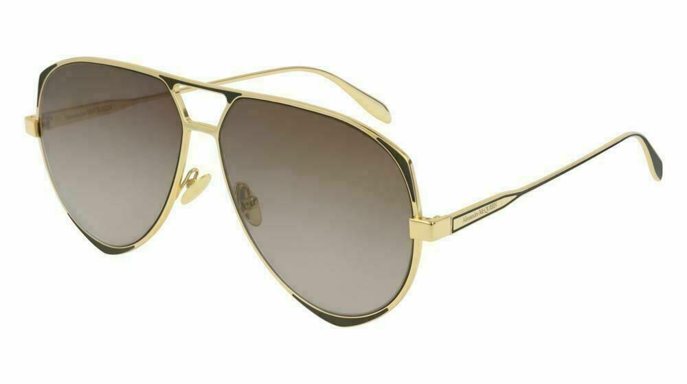 ALEXANDER MCQUEEN AM0204S 003 Gold Rectangle Square 61 mm Men's: ALEXANDER MCQUEEN AM0204S 003 Gold Rectangle Square 61 mm Men's Brand: Alexander McQueen Department: Men Frame Color: Gold Style: Rectangle Type: Sunglasses New The BIDHAUS Guarantee: All items in thi