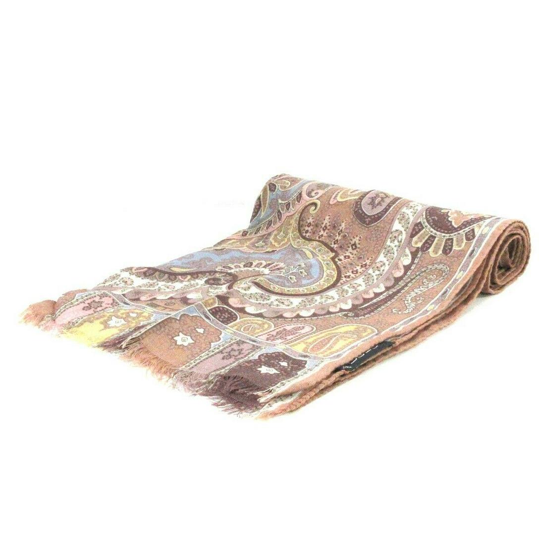 ETRO Brown Multi Wool: ETRO Brown Multi Wool Brand: ETRO Style: Scarf Color: Brown Multi Material: Wool Accessories: None Type: Scarf B: Reasonable Wear and Tears The BIDHAUS Guarantee: All items in this auction are guarant