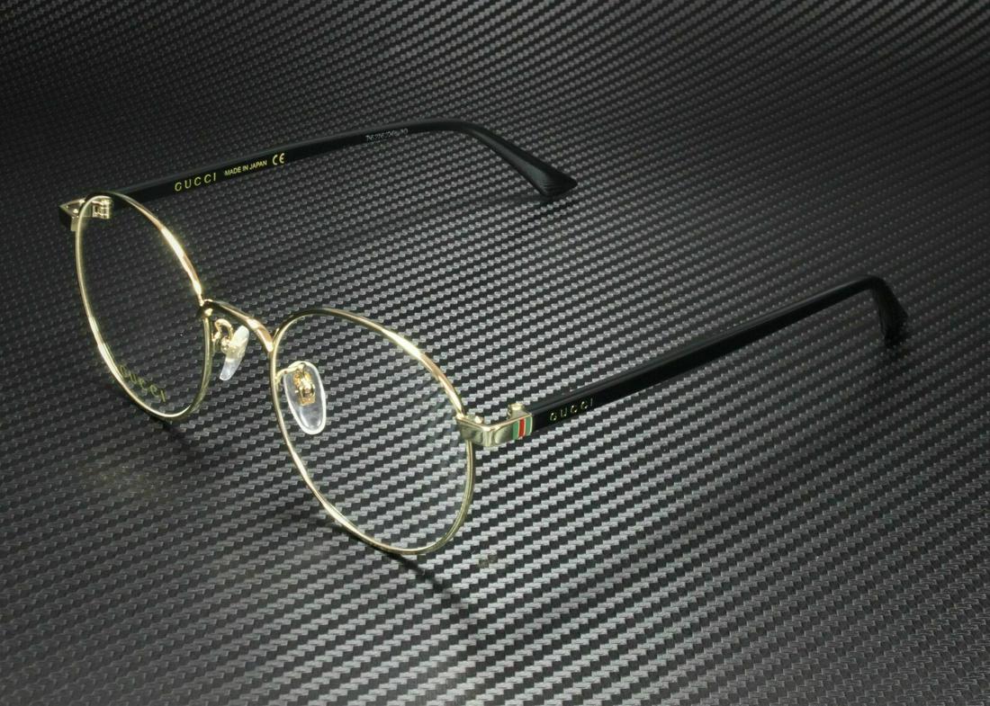 GUCCI GG0297OK 001 Gold Round Men's Metal Eyeglasses 52: GUCCI GG0297OK 001 Gold Round Men's Metal Eyeglasses 52 Country/Region Of Manufacture: Italy Year Manufactured: 2020-2029 Vertical: 49 mm Frame Width: 52 mm Bridge Width: 21 mm Vintage: No Brand: Gucc