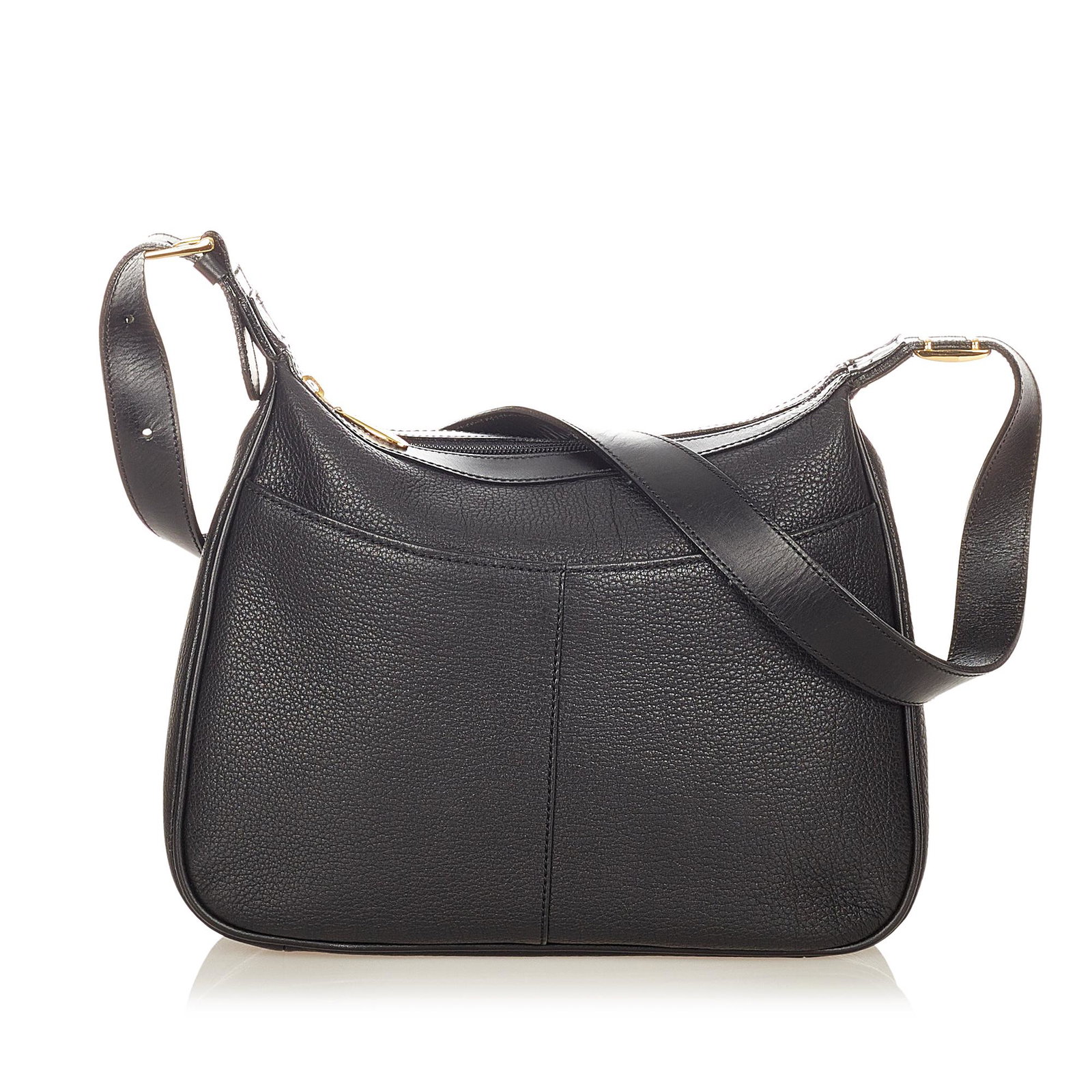 Burberry Leather Shoulder Bag: Burberry Leather Shoulder Bag This shoulder bag features a leather body a flat leather strap a top zip closure and interior zip and slip pockets. Brand: Burberry Model: Leather Shoulder Bag Origin: UN