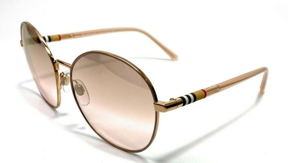 Burberry BE3094 12587I Gold/Brown Women's Aviators Sunglasses: Burberry BE3094 12587I Gold/Brown Women's Aviators Sunglasses Brand: Burberry Department: Women Type: Sunglasses Frame Color: Gold New The BIDHAUS Guarantee: All items in this auction are guaranteed a