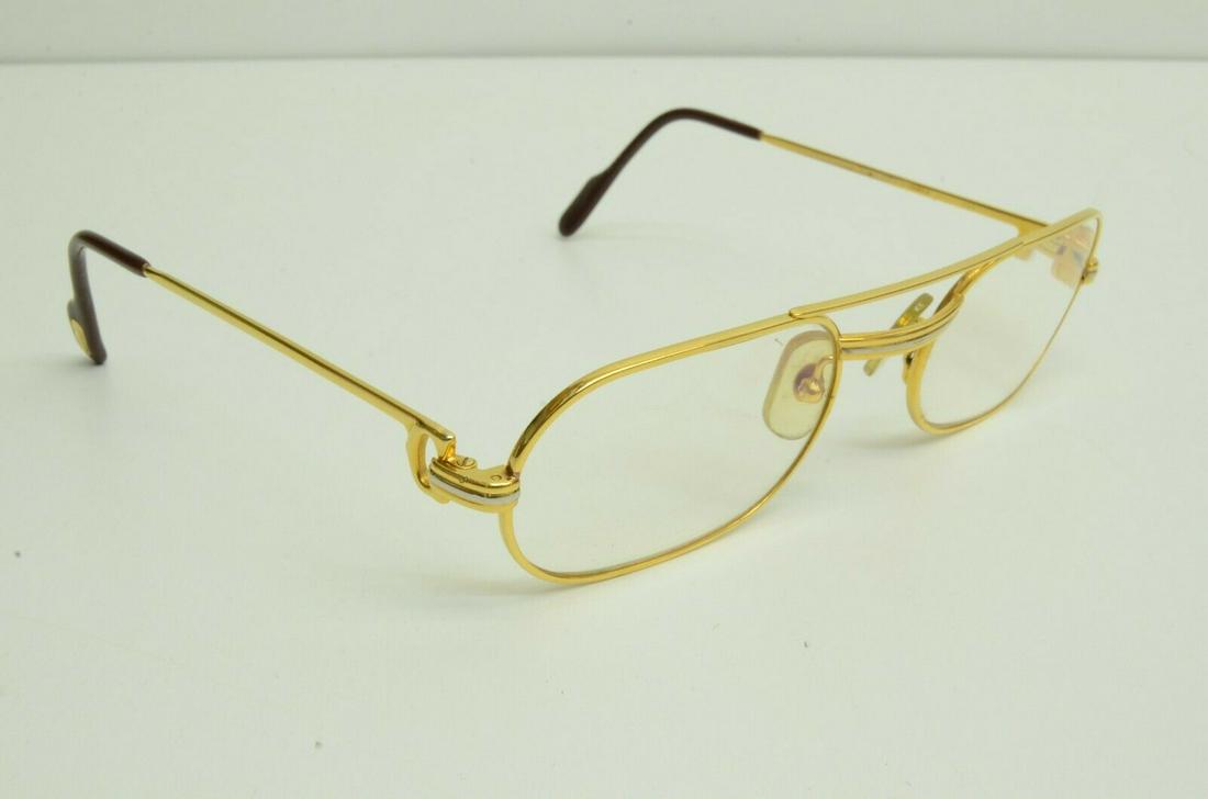 Cartier Must Louis Eyeglasses 53 20 130 GP Vintage Glasses: Cartier Must Louis Eyeglasses 53 20 130 GP Vintage Glasses Character: Must Louis Lens Material: N/A Model: Must Louis Country/Region Of Manufacture: France Department: Men Style: Oval Temple Length: 1
