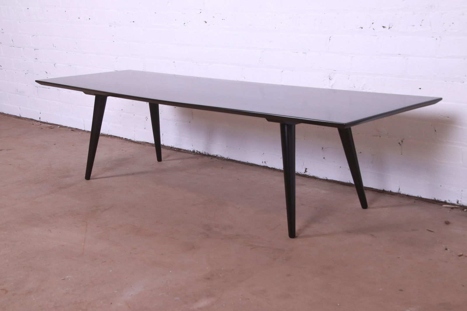 Paul McCobb Planner Group Black Lacquered Coffee Table or Bench Newly Refinished: Paul McCobb Planner Group Black Lacquered Coffee Table or Bench Newly Refinished A sleek and stylish mid-century modern coffee table or bench By Paul McCobb for Winchendon Furniture "Planner Group" US