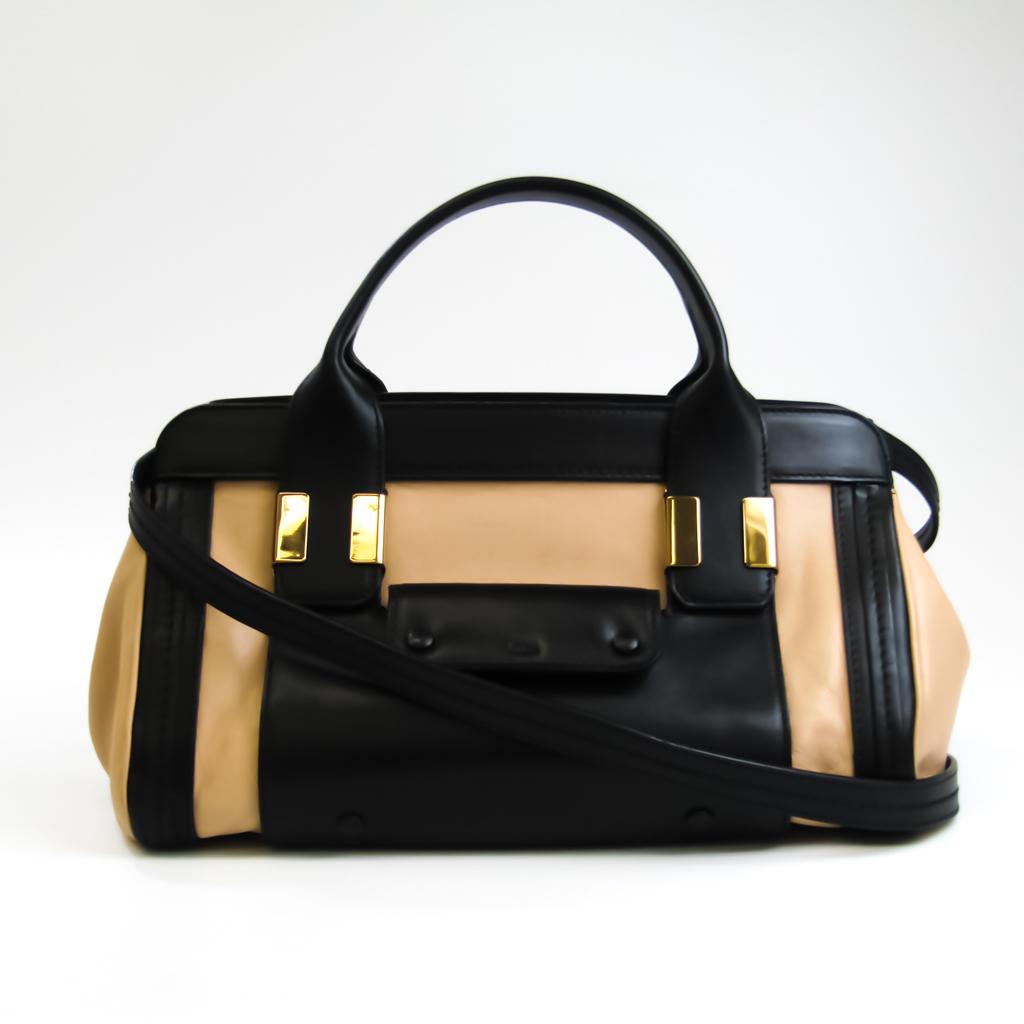 Chloe Alice 3S0158 Women's Leather Handbag Shoulder Bag Beige: Chloe Alice 3S0158 Women's Leather Handbag Shoulder Bag Beige Brand: Chloe Model: Alice 3S0158 Country of Origin: Italy Type: Handbag Shoulder bag Material: Leather Leather: Color: Beige Black Gender: