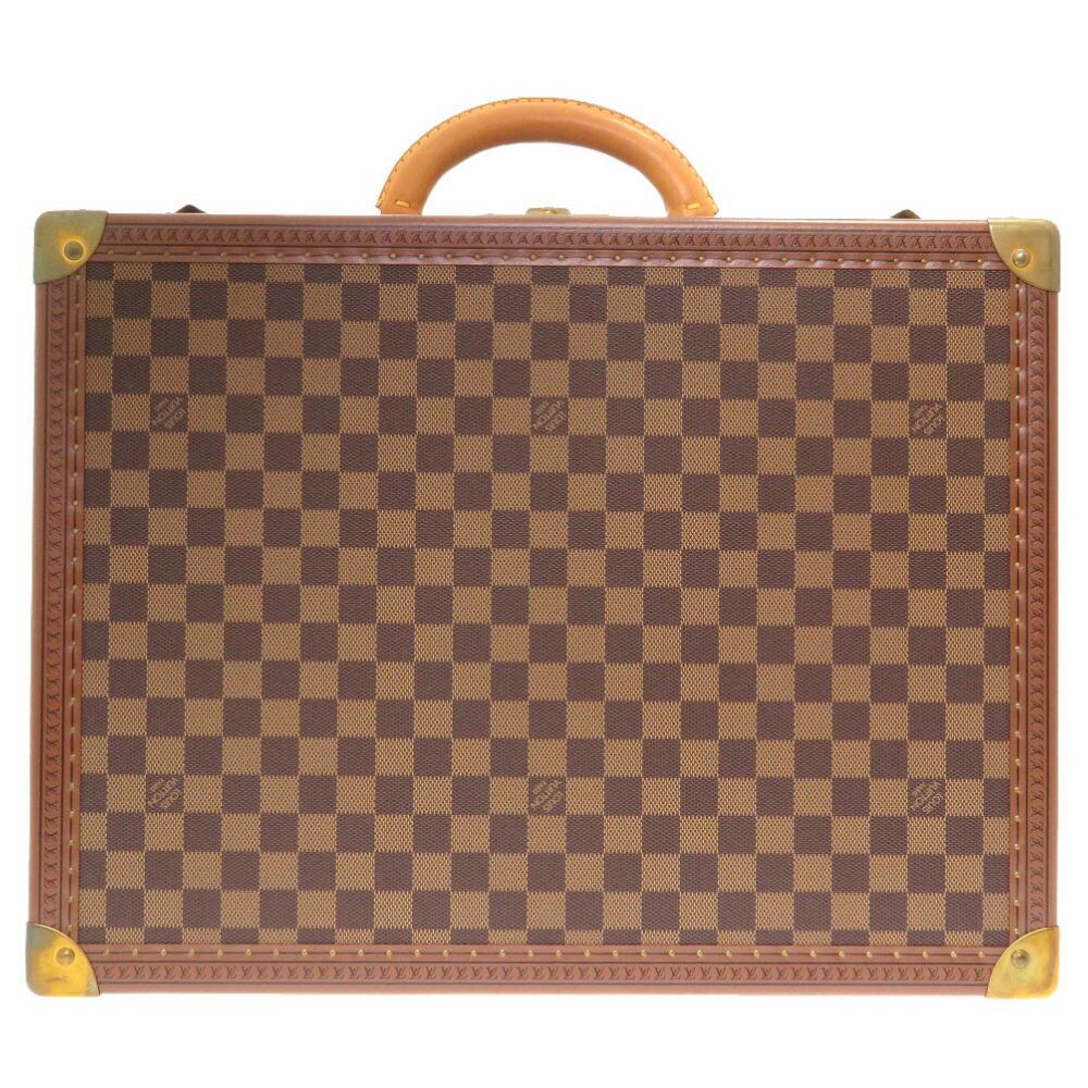 Louis Vuitton Damier Kotoville 45 Special Order Trunk Bag SPO LV 0020 LOUIS: Louis Vuitton Damier Kotoville 45 Special Order Trunk Bag SPO LV 0020 LOUIS Brand: Louis Vuitton Line: Damier Country of Origin: France Material: Damier Canvas Wood Damier Canvas: Wood: Color: Brown H
