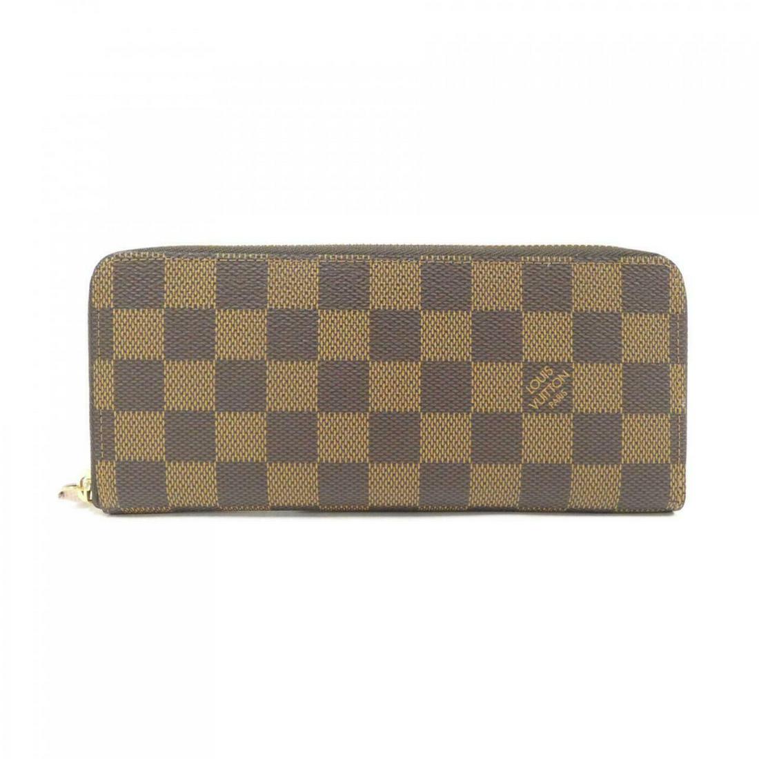 LOUIS VUITTON Damier portefeuille Clemence N416268 Wallet: LOUIS VUITTON Damier portefeuille Clemence N416268 Wallet Brand: LOUIS VUITTON Style: Purse Color: MARRON+ROSE BALLERINE / GOLD Parts Material: Coated canvas Gender: Ladies Size: WxHxD: 19.5cmx8.5cmx2