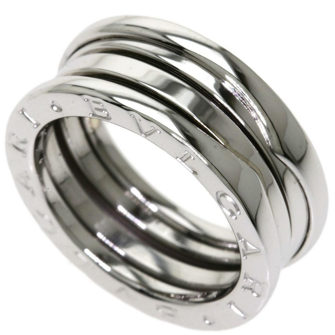 Bvlgari B-zero1 S # 52 Ring / K18 White Gold Ladies: Bvlgari B-zero1 S # 52 Ring / K18 White Gold Ladies : Material: White gold (18K) Brand: Bvlgari US Size: 6.5 Width: 8.3mm / 0.33 Weight: 9.1g / 0.32oz. Condition: Used (very good) Overall Scratches: S