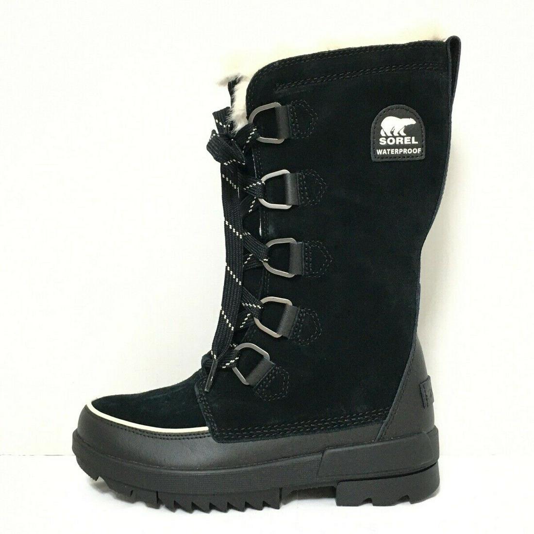 SOREL Black Mouton Womens Boots: SOREL Black Mouton Womens Boots Brand: SOREL Style: Boots Color: Black Upper Material: Mouton Accessories: None Type: Boots AB: Very Good The BIDHAUS Guarantee: All items in this auction are guarantee