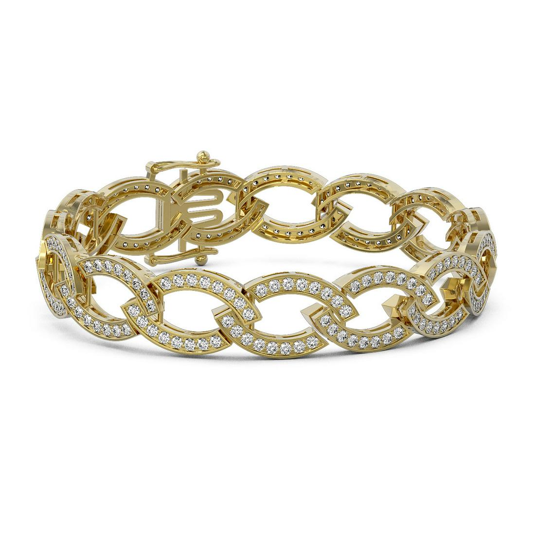 7.5 ctw Diamond Designer Bracelet 18K Yellow: 7.5 ctw Diamond Designer Bracelet 18K Yellow 7.5 ctw Diamond Designer Bracelet 18K Yellow Gold Designer Brand Luxury Jewelrymade in the USA Suggested Retail Price: $20850 Item: Diamond BraceletTotal G