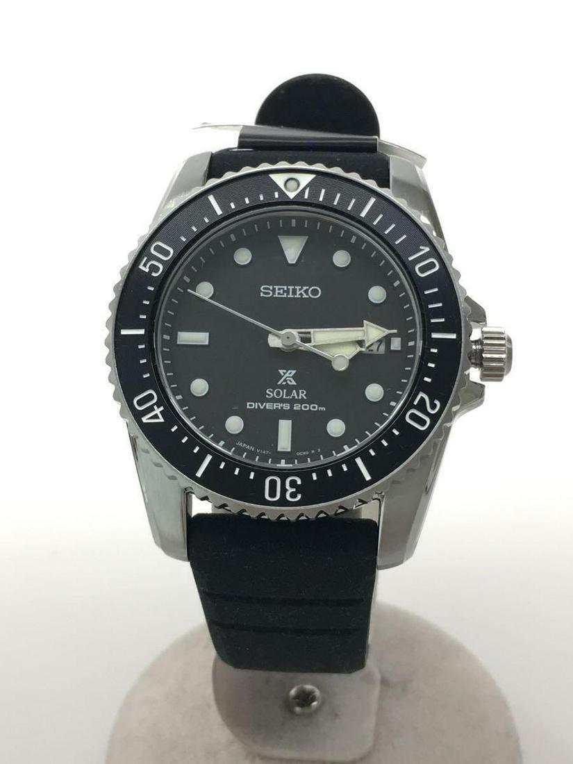 Seiko V147-0CS0 Prospex Diver Scuba Solar Analog Rubber Black Men's Watch: Seiko V147-0CS0 Prospex Diver Scuba Solar Analog Rubber Black Men's Watch Brand: Seiko Type: Wristwatch Pre-Owned The BIDHAUS Guarantee: All items in this auction are guaranteed authentic and come wit