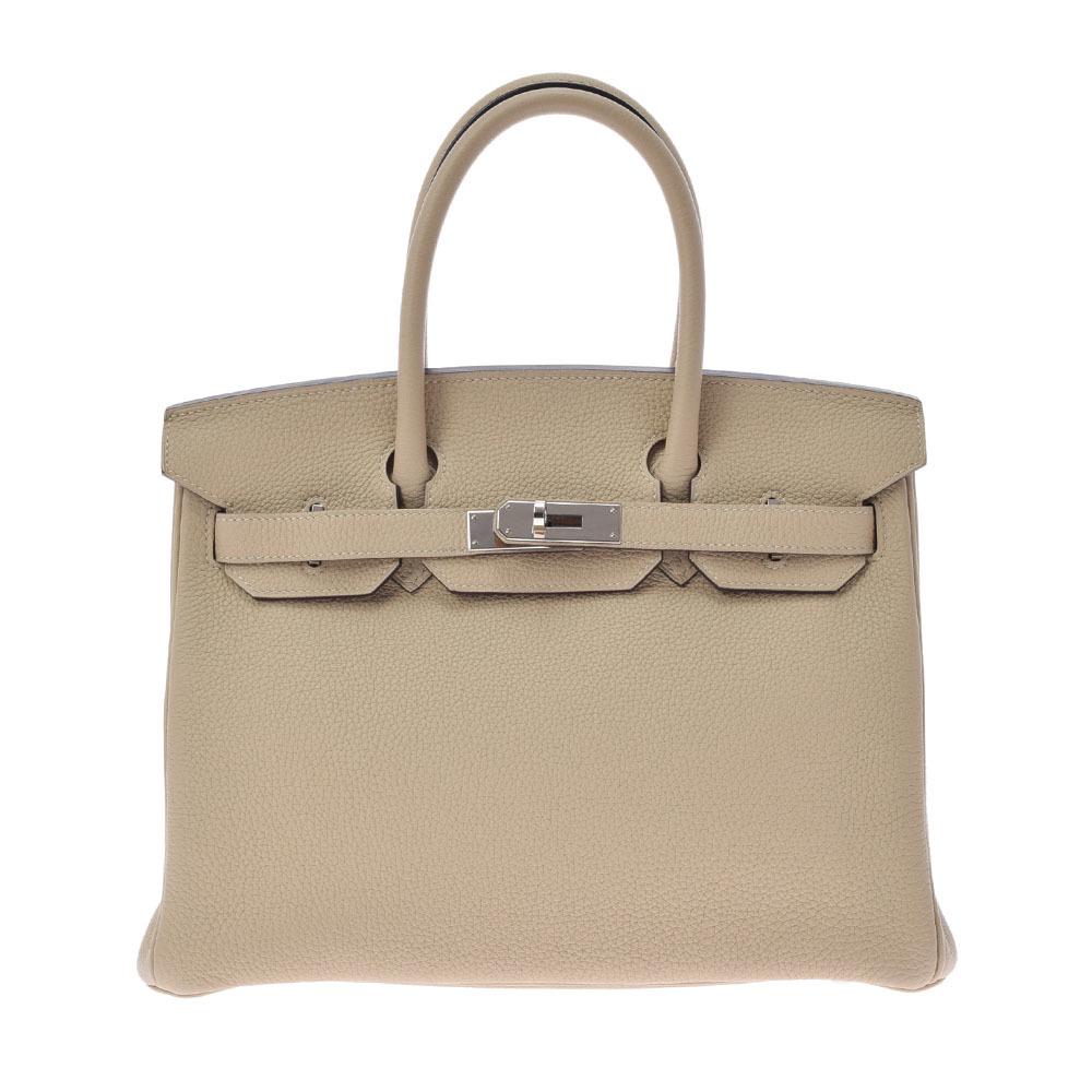 HERMES Hermes Burkin 30 Trench X Engraved (around 2016) Ladies Togo Handbag (1 of 6)