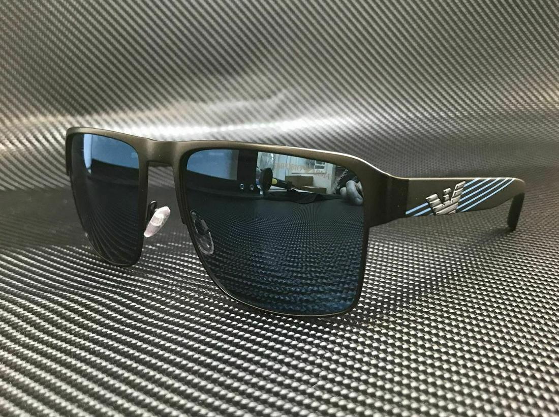 EMPORIO ARMANI EA2066 300155 Black Pillow 57 mm Men's Sunglasses: EMPORIO ARMANI EA2066 300155 Black Pillow 57 mm Men's Sunglasses Frame Color: Black Brand: Emporio Armani Type: Sunglasses Lens Technology: Mirrored Lens Material: Mirror Style: Square Lens Color: Blu