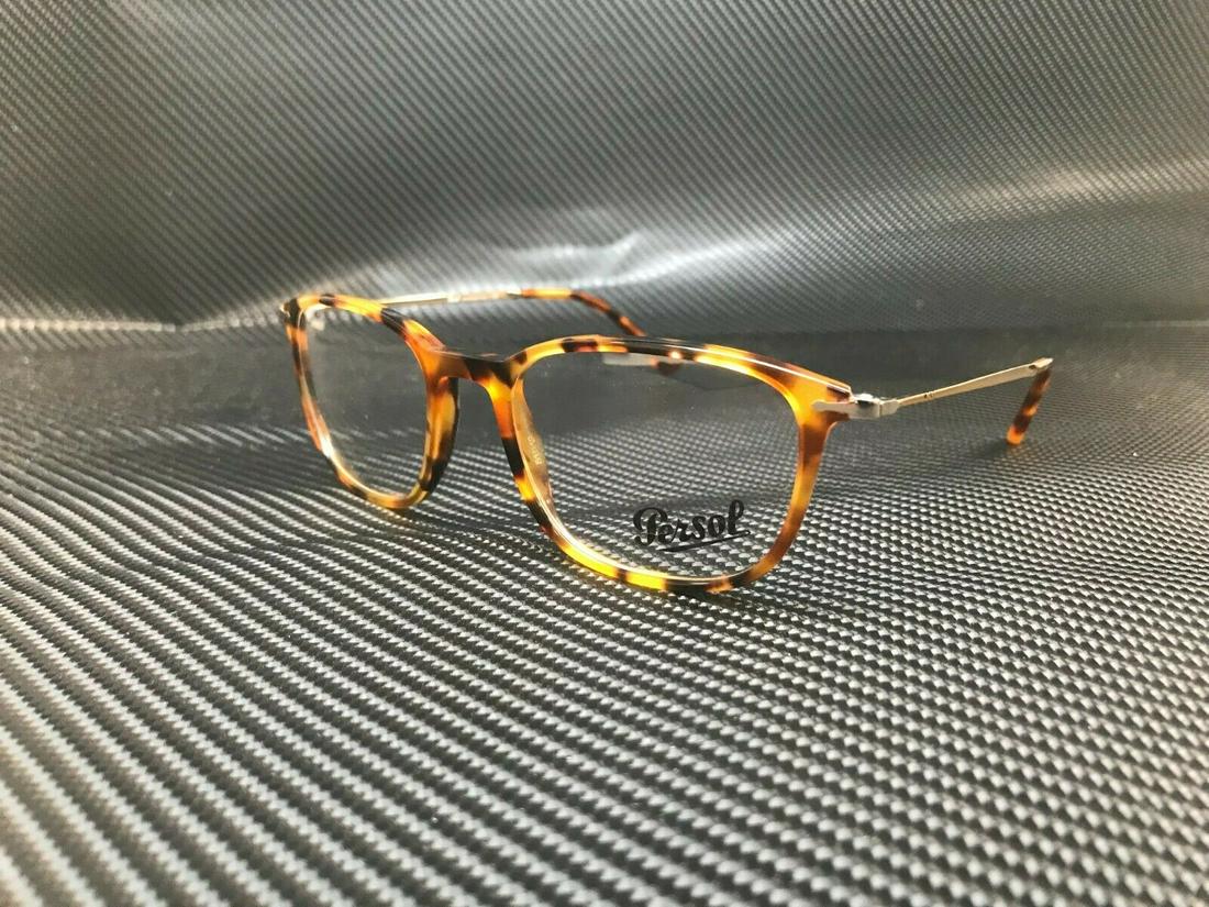 PERSOL PO3146V 1052 Brown Tortoise Rectangle Square Men's 51 mm Eyeglasses: PERSOL PO3146V 1052 Brown Tortoise Rectangle Square Men's 51 mm Eyeglasses Style: Rectangle Type: Eyeglasses Brand: Persol Frame Color: Brown New The BIDHAUS Guarantee: All items in this auction are g