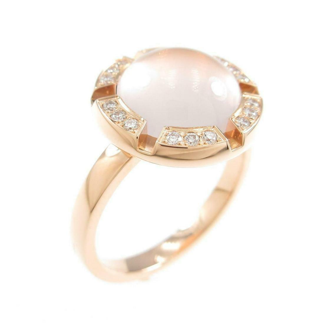 CHAUMET Class One Cruise Small Ring: CHAUMET Class One Cruise Small Ring Brand: CHAUMET Style: Ring Material: 750PG Gender: Ladies Size: 8.0 (JPN size) (48) Accessories: With Box. No Warranty Card Main Stone: Rose Quartz Actualsize: W :1