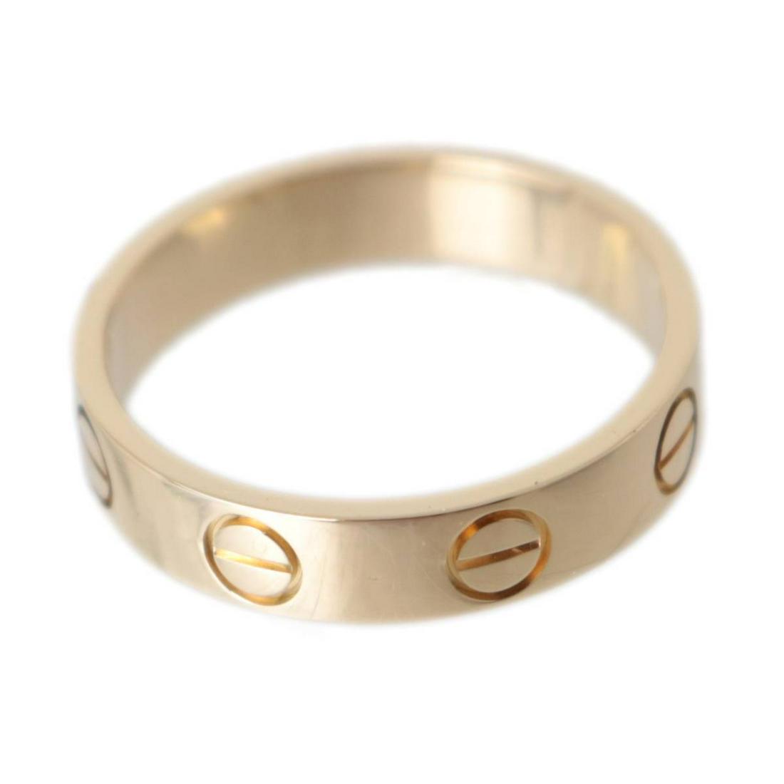 Cartier / LOVE RING Ring Yellow Gold # 46 Special Box: Cartier / LOVE RING Ring Yellow Gold # 46 Special Box Brand: Cartier Line: Love Material: Yellow gold (18K) US Size: 4 Width: 3.6mm / 0.14 Weight: 2.5g / 0.08oz. Condition: Used (very good) Overall Sc