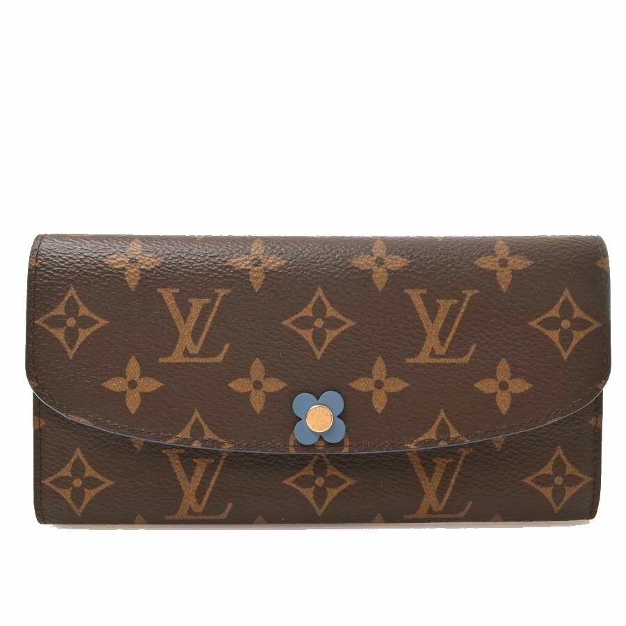 LOUIS VUITTON Monogram Flower Emily Purse Brown PVC Leather: LOUIS VUITTON Monogram Flower Emily Purse Brown PVC Leather Brand: Louis Vuitton Line: Monogram Gender: Women Material: PVC PVC: Color: Brown Size (HxWxD): 10cm x 19cm x 2cm / 3.93 x 7.48 x 0.78 Condi