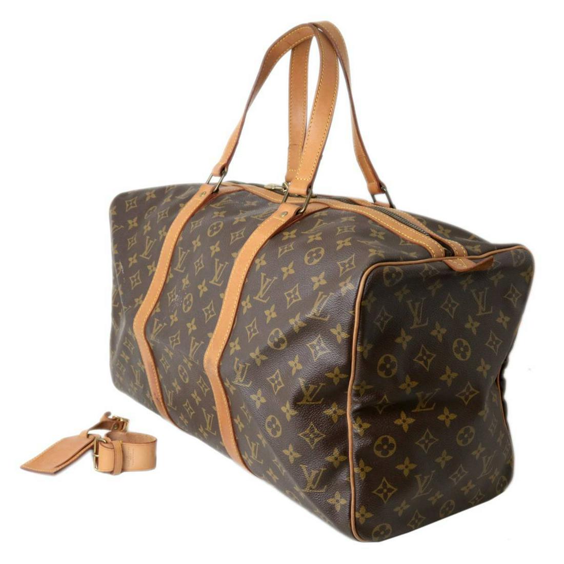 LOUIS VUITTON / Louis Vuitton Sack Souple 45 Boston Bag Monogram Brown M41624: LOUIS VUITTON / Louis Vuitton Sack Souple 45 Boston Bag Monogram Brown M41624 Brand: Louis Vuitton Line: Monogram Model: M41624 Type: Boston bag Material: Monogram Monogram: Color: Brown Closure: Zipp