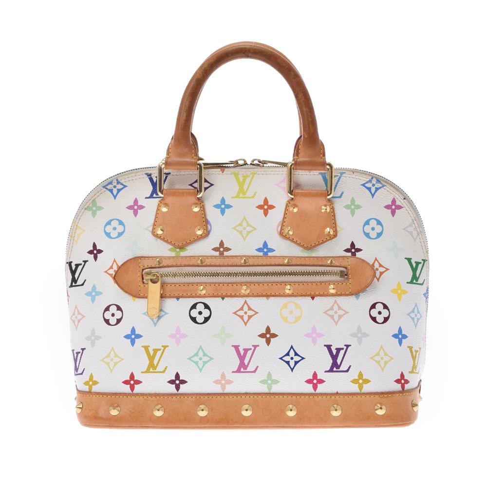 LOUIS VUITTON Multicolor Alma White M92647 Ladies Monogram Handbag: LOUIS VUITTON Multicolor Alma White M92647 Ladies Monogram Handbag Brand: Louis Vuitton Line: Monogram Multicolore Type: Handbag Material: Monogram Multicolore Monogram Multicolore: Color: White Closu
