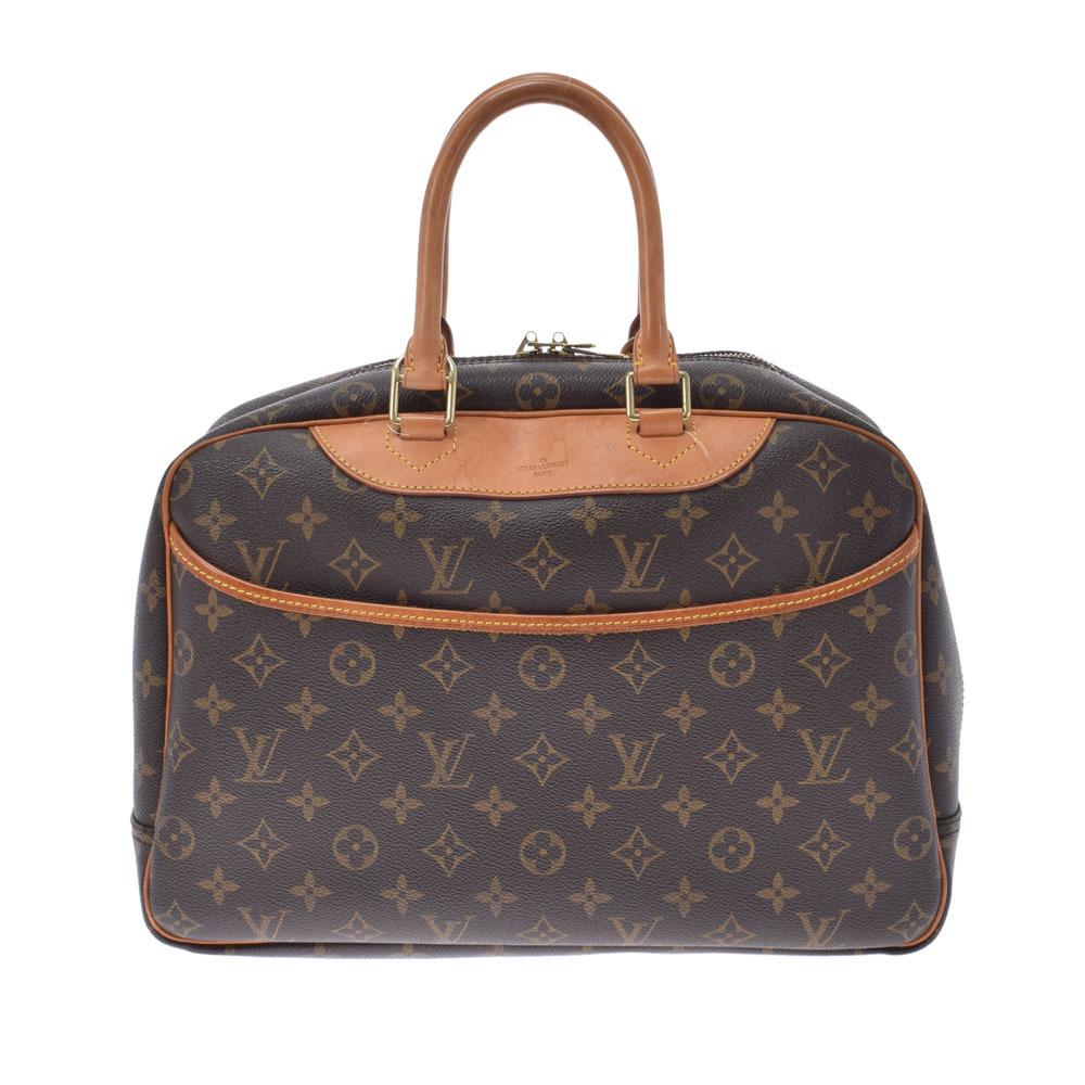 LOUIS VUITTON Monogram Deauville Brown M47270 Unisex Canvas Handbag: LOUIS VUITTON Monogram Deauville Brown M47270 Unisex Canvas Handbag Brand: Louis Vuitton Model: M47270 Type: Handbag Material: Monogram Monogram: Color: Brown Monogram Closure: Open Outer Pocket: Open
