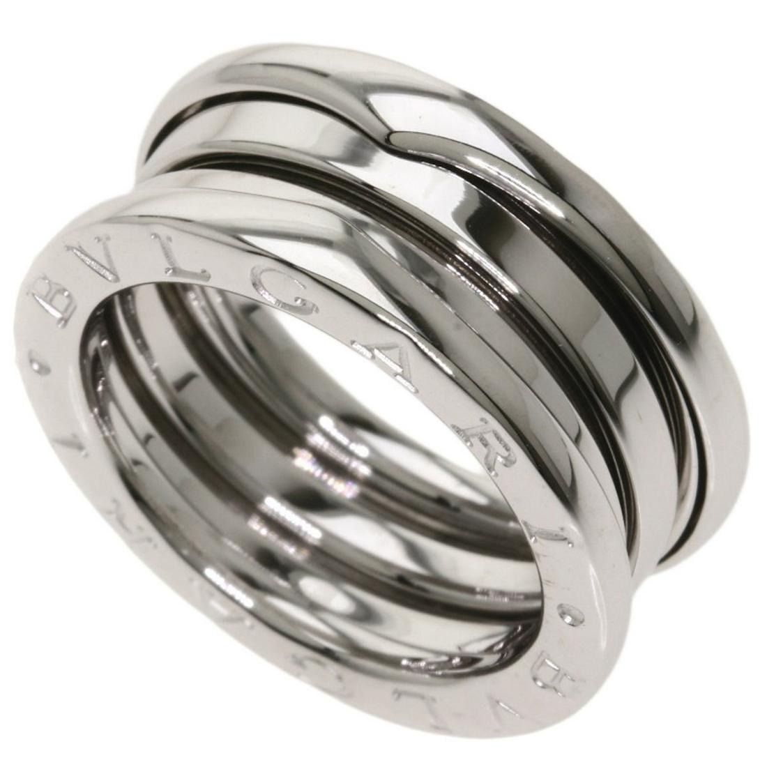 Bvlgari B-zero1 S # 49 Ring / K18 White Gold Ladies BVLGARI: Bvlgari B-zero1 S # 49 Ring / K18 White Gold Ladies BVLGARI Brand: Bvlgari Line: B.zero1 Gender: Women Material: White gold (18K) US Size: 5 Width: 8mm / 0.31 Weight: 7.4g / 0.26oz. Condition: Used (v