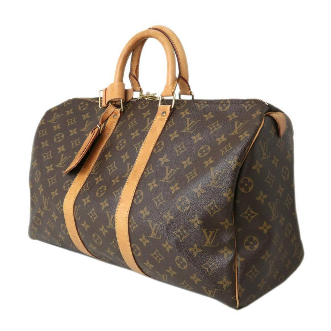 LOUIS VUITTON Keepol 45 Boston Bag Monogram M41428: LOUIS VUITTON Keepol 45 Boston Bag Monogram M41428 Brand: Louis Vuitton Line: Monogram Type: Boston bag Closure: Zipper Size (HxWxD): 26cm x 45cm x 20cm / 10.23 x 17.71 x 7.87 Handle Length: 29cm / 11