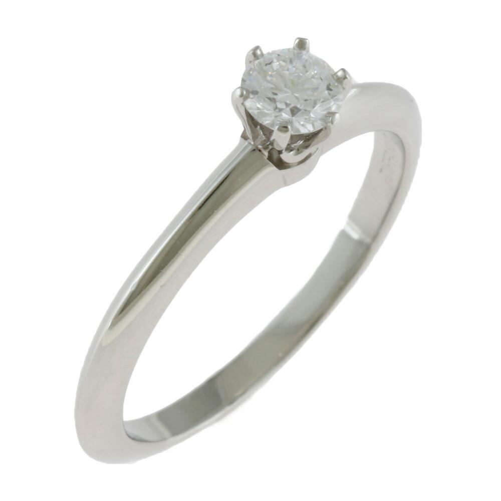 TIFFANY & Co. Tiffany Pt950 Ring Solitaire Diamond 0.27CT No. 11 E-IF Single Silver Ladies Platinum: TIFFANY & Co. Tiffany Pt950 Ring Solitaire Diamond 0.27CT No. 11 E-IF Single Silver Ladies Platinum Brand: Tiffany Number in Pack: 1 Gender: Women Color: Silver Material: Platinum 950 Stone: Diamond W