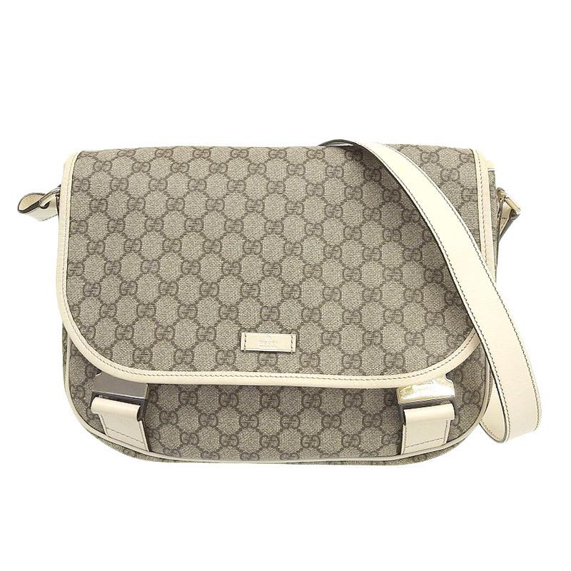 Gucci GUCCI Bag Ladies Shoulder GG Plus PVC Leather Greige White 201732: Gucci GUCCI Bag Ladies Shoulder GG Plus PVC Leather Greige White 201732 Brand: Gucci Line: GG Plus Country of Origin: Italy Type: Messenger bag Shoulder bag Material: GG plus GG plus: Color: Grayish W