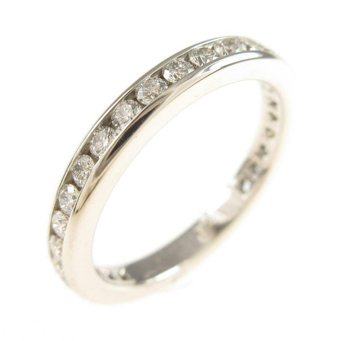 Tiffany Full Circle channel setting ring: Tiffany Full Circle channel setting ring Brand: TIFFANY Style: Ring Material: PT Gender: Ladies Size: 8.0 (JPN size) Accessories: No case Stone: Diamond Actualsize: W : 2.5mm Centerstone: Diamond Type